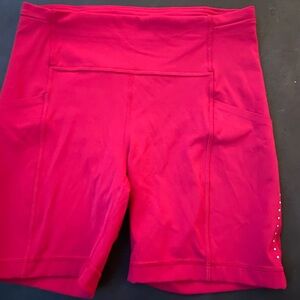 lululemon berry High-Rise “swift speed” shorts
